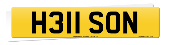 Registration number H311 SON